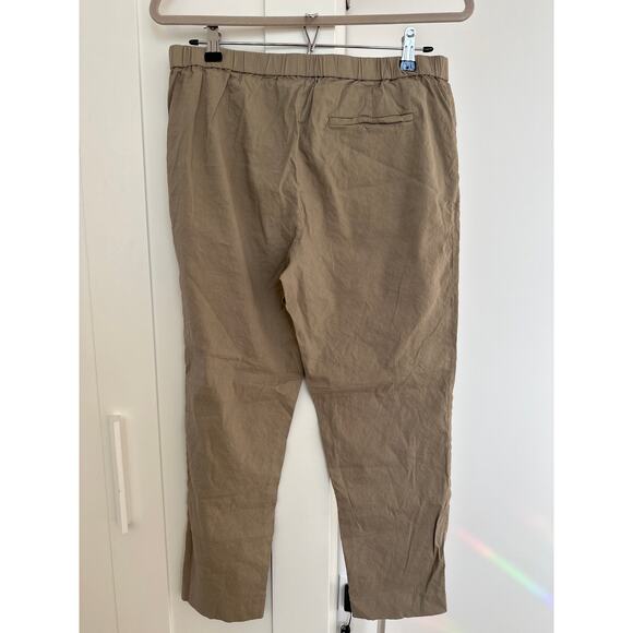 Theory Women's Treeca Pull-On Pant in Good Linen Crunch, Size 10, Like New - Picture 3 of 7